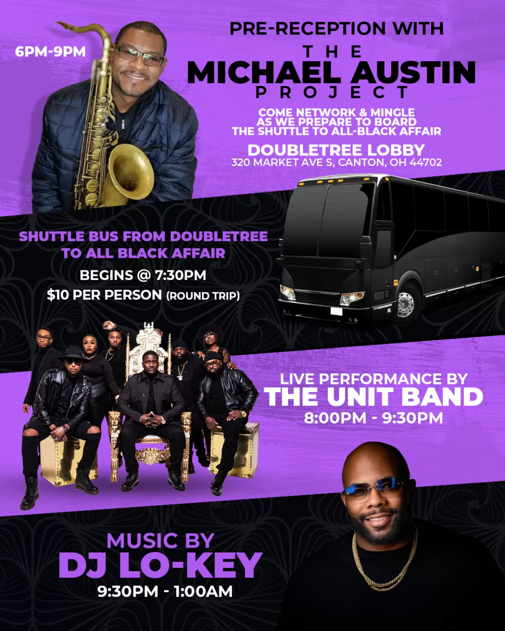 Official All Black Affair Flyer - Back